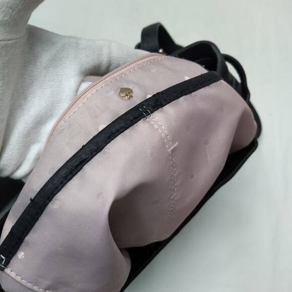 Kate Spade New York Black Pebbled Leather Flap Closure Top Handle Backpack main image 6